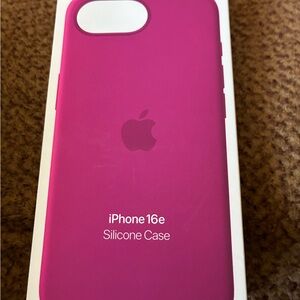 NEW Apple iPhone 16e Silicone Case Pink